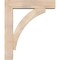 Ekena Millwork Thorton Block Smooth Bracket w/ Offset Brace, Douglas Fir, 7 1/2"W x 34"D x 40"H BKT0806X34X40THR05SDF - alternate 4